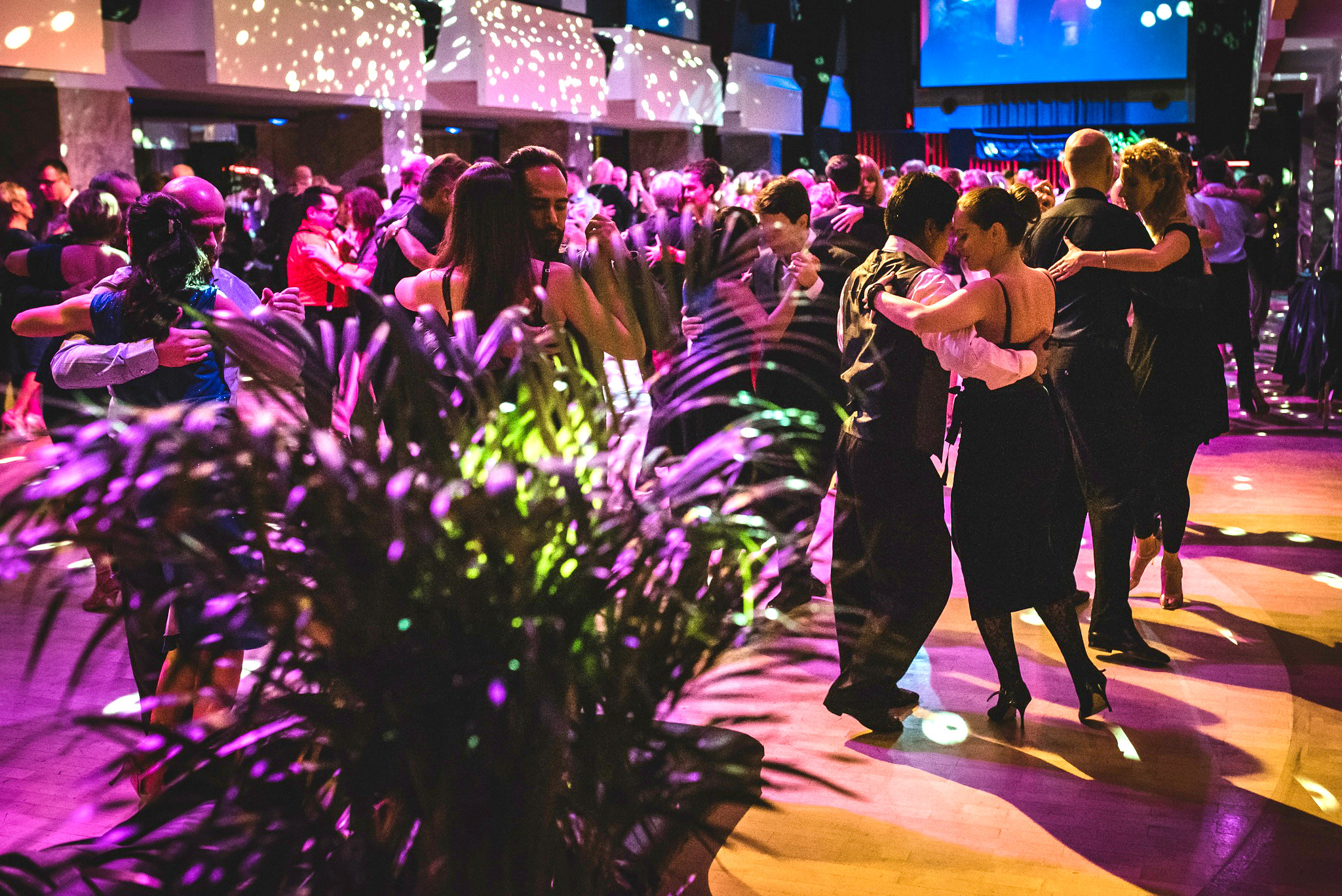 tangueros dancing at Ljubljana International Tango Festival in Festivalna dvorana